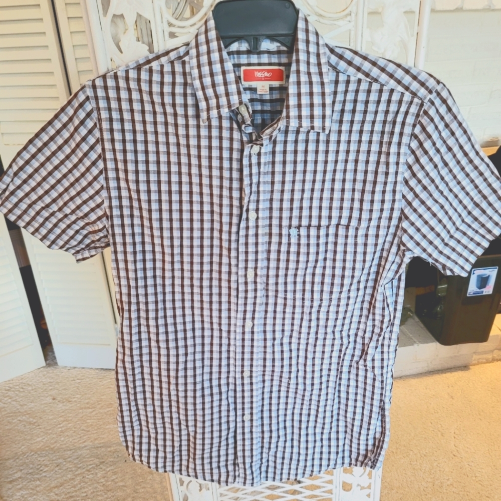 Men's Mossimo Plaid Shirt M